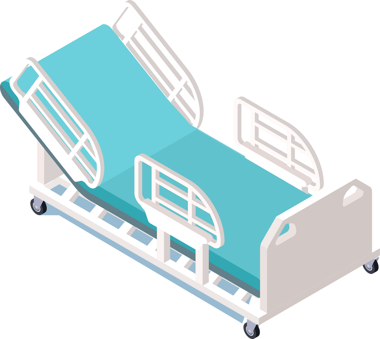 medical equipments 3d isometric